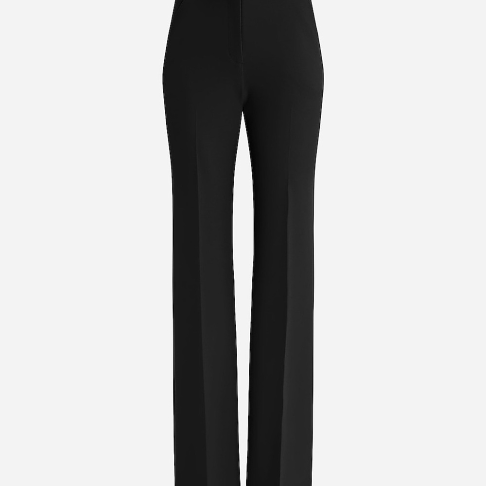 Express Black Boot-Cut High-Rise Pants NWT